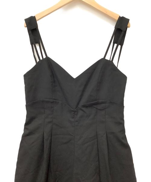 Ameri（アメリ）AMERI (アメリ) MEDI CORD SUSPENDER WIDE PANTS ブラック サイズ:Mの古着・服飾アイテム