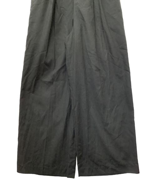 Ameri（アメリ）AMERI (アメリ) MEDI CORD SUSPENDER WIDE PANTS ブラック サイズ:Mの古着・服飾アイテム