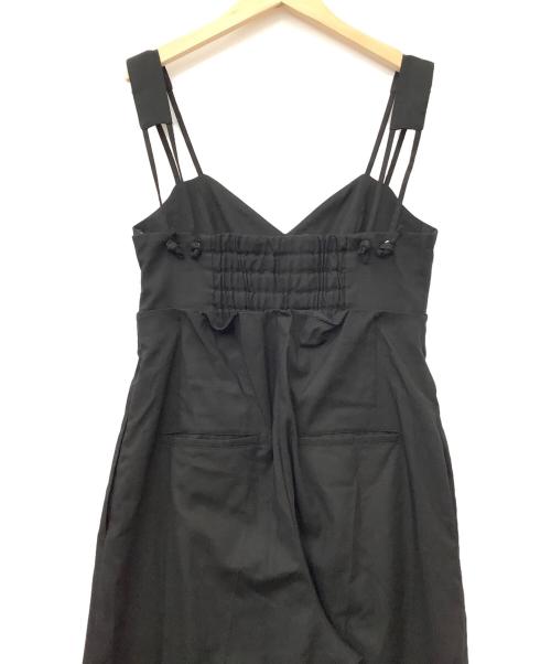 Ameri（アメリ）AMERI (アメリ) MEDI CORD SUSPENDER WIDE PANTS ブラック サイズ:Mの古着・服飾アイテム