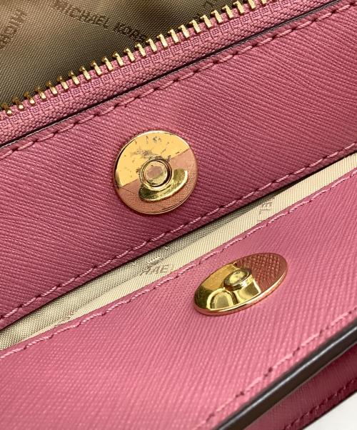 MICHAEL KORS（マイケル・コース）MICHAEL KORS (マイケルコース) 2WAYバッグ ブラウン×ピンクの古着・服飾アイテム