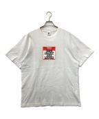 THE BLACK EYE PATCHブラックアイパッチ）の古着「WARNING LABEL Tシャツ」｜ホワイト