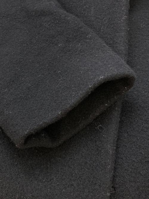 mizuiro-ind（ミズイロインド）mizuiro-ind (ミズイロインド) スタンドカラーウールコート ブラック サイズ:-の古着・服飾アイテム