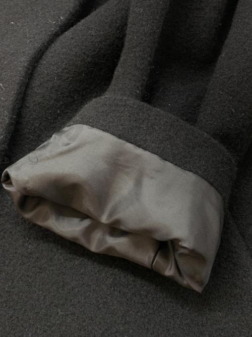 mizuiro-ind（ミズイロインド）mizuiro-ind (ミズイロインド) スタンドカラーウールコート ブラック サイズ:-の古着・服飾アイテム