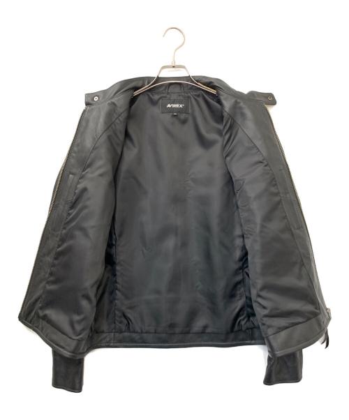 AVIREX（アヴィレックス）AVIREX (アヴィレックス) SHEEP SINGLE RIDERS ブラック サイズ:XLの古着・服飾アイテム