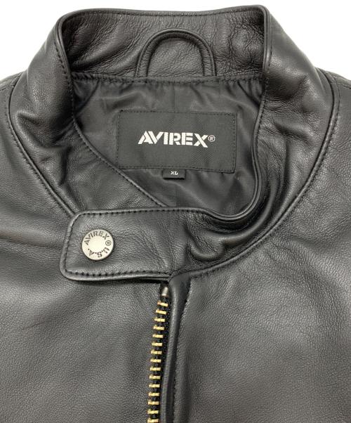 AVIREX（アヴィレックス）AVIREX (アヴィレックス) SHEEP SINGLE RIDERS ブラック サイズ:XLの古着・服飾アイテム