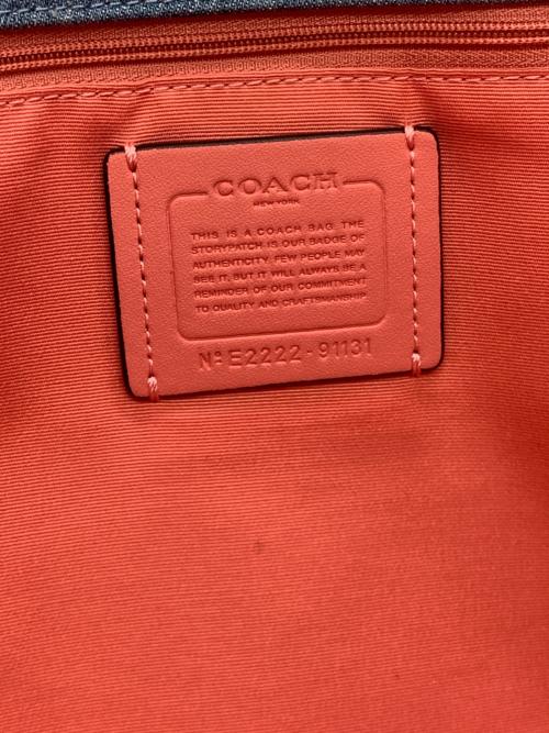 COACH（コーチ）COACH (コーチ) デニムトートバッグ インディゴの古着・服飾アイテム