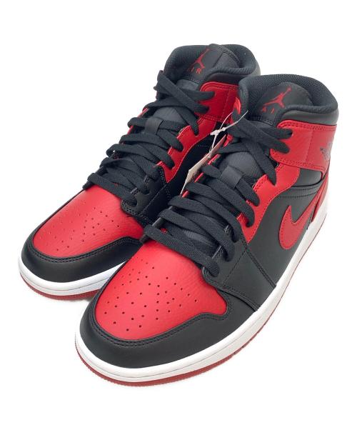 NIKE（ナイキ）NIKE (ナイキ) AIR JORDAN1 MID ブラック×レッド サイズ:27.5cmの古着・服飾アイテム