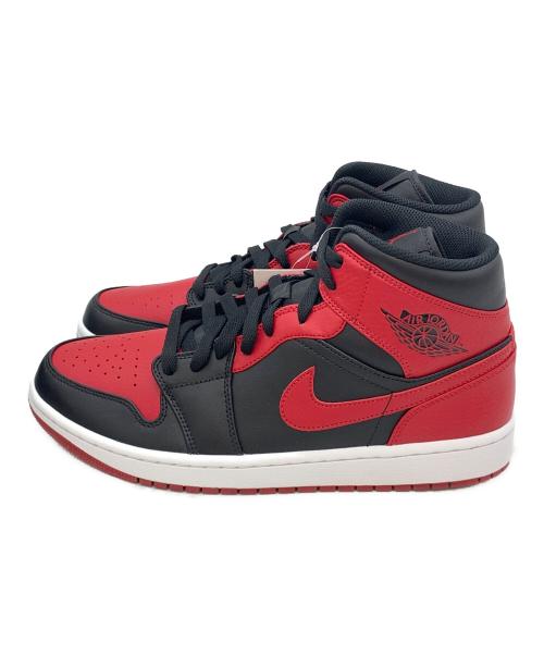 NIKE（ナイキ）NIKE (ナイキ) AIR JORDAN1 MID ブラック×レッド サイズ:27.5cmの古着・服飾アイテム