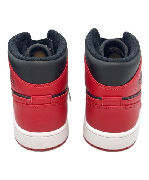 NIKE（ナイキ）NIKE (ナイキ) AIR JORDAN1 MID ブラック×レッド サイズ:27.5cmの古着・服飾アイテム