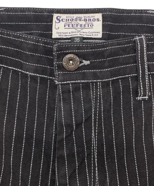 Schott（ショット）Schott (ショット) OLD HICKORY DENIM SHORTS ブラック サイズ:36の古着・服飾アイテム