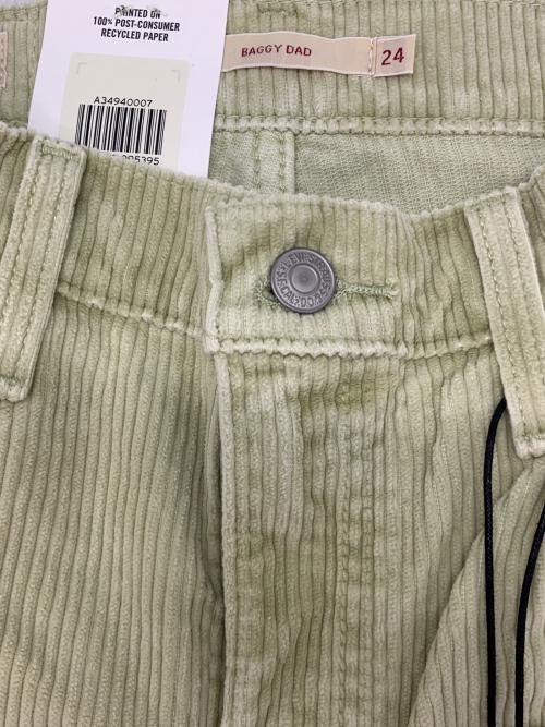 LEVI'S PReMIUM（リーバイス プレミアム）LEVI'S PReMIUM (リーバイスプレミアム) BAGGY DAD コーデュロイパンツ グリーン サイズ:W24の古着・服飾アイテム