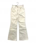 LEVI'Sリーバイス）の古着「復刻70's HIGH FLARE ワイドデニムパンツ」｜ベージュ
