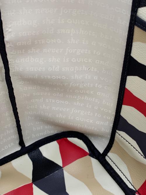 Kate Spade（ケイトスペード）Kate Spade (ケイトスペード) トートバッグ ベージュ×ブラックの古着・服飾アイテム