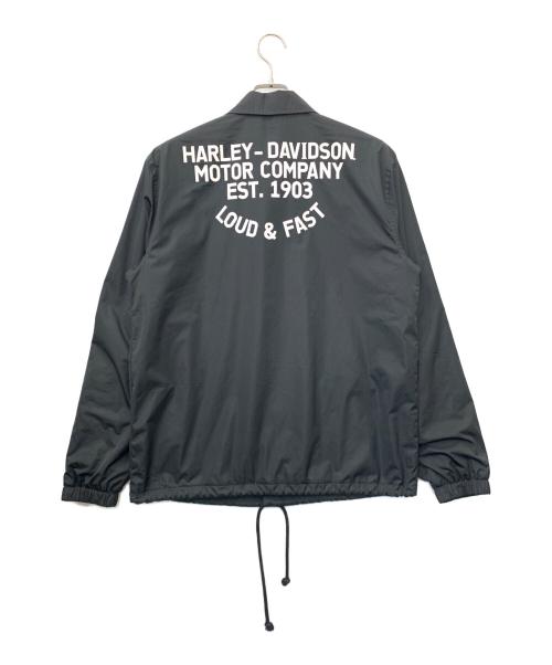 HARLEY-DAVIDSON（ハーレーダビッドソン）HARLEY-DAVIDSON (ハーレーダビッドソン) ナイロンジャケット ブラック サイズ:Mの古着・服飾アイテム