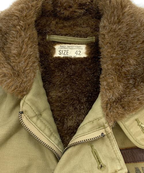 HOUSTON（ヒューストン）HOUSTON (ヒューストン) N-1デッキジャケット オリーブ サイズ:42の古着・服飾アイテム