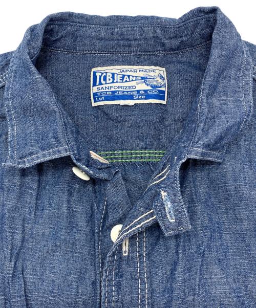 TCB jeans（ティーシービー ジーンズ）TCB JEANS (ティーシービー ジーンズ) 長袖シャツ インディゴ サイズ:40の古着・服飾アイテム