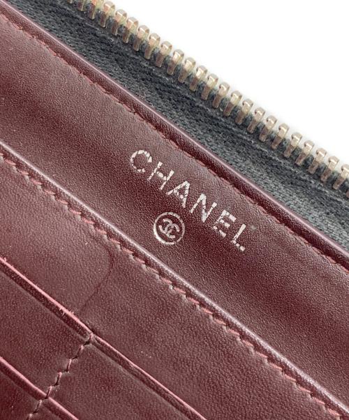 CHANEL（シャネル）CHANEL (シャネル) マトラッセ クラシックロングジップウォレット ブラックの古着・服飾アイテム