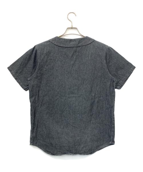 stussy（ステューシー）stussy (ステューシー) ベースボールシャツ ブラック サイズ:Sの古着・服飾アイテム