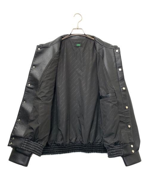 A FEW GOOD KIDS（アフューグッドキッズ）A FEW GOOD KIDS (アフューグッドキッズ) フェイクレザースタジャン ブラック サイズ:XLの古着・服飾アイテム