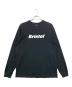 F.C.R.B.（エフシーレアルブリストル）の古着「UTHENTIC LOGO L/S RELAX FITTEE」｜ブラック