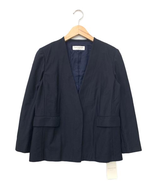 TOMORROW LAND（トゥモローランド）TOMORROW LAND (トゥモローランド) ノーカラージャケット ネイビー サイズ:36の古着・服飾アイテム