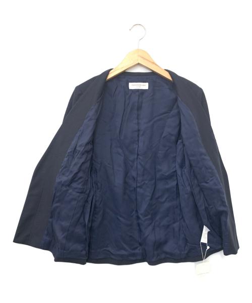 TOMORROW LAND（トゥモローランド）TOMORROW LAND (トゥモローランド) ノーカラージャケット ネイビー サイズ:36の古着・服飾アイテム