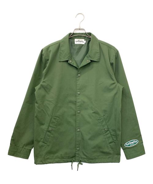 first things first（ファーストシングスファースト）First Things First (ファーストシングスファースト) ナイロンジャケット グリーン サイズ:Lの古着・服飾アイテム