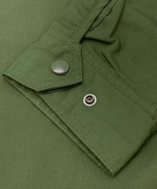 first things first（ファーストシングスファースト）First Things First (ファーストシングスファースト) ナイロンジャケット グリーン サイズ:Lの古着・服飾アイテム