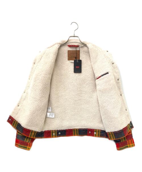 LEVI'S PReMIUM（リーバイス プレミアム）LEVI'S PReMIUM (リーバイスプレミアム) ボアジャケット レッド サイズ:Sの古着・服飾アイテム