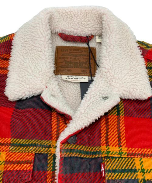 LEVI'S PReMIUM（リーバイス プレミアム）LEVI'S PReMIUM (リーバイスプレミアム) ボアジャケット レッド サイズ:Sの古着・服飾アイテム