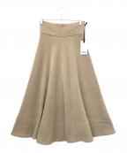 CHAOSカオス）の古着「ニットスカート」｜ブラウン