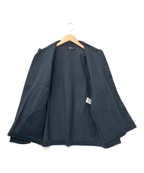 A.P.C.（アーペーセー）A.P.C. (アーペーセー) リネン混コットンジャケット ネイビー サイズ:XSの古着・服飾アイテム