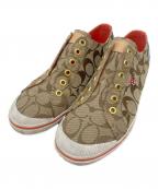 COACHコーチ）の古着「ローカットスニーカー」｜ブラウン