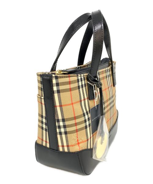 BURBERRY（バーバリー）BURBERRY (バーバリー) ノバチェック ハンドバッグ ブラウンの古着・服飾アイテム