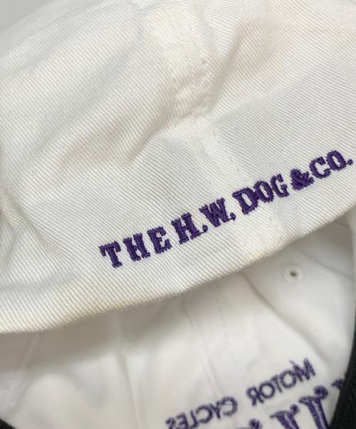 THE H.W.DOG&CO.（エイチダブリュードッグアンドコー）THE H.W.DOG&CO. (エイチダブリュードッグアンドコー) HAWGHOLIC (ホグホリック) キャップ ホワイトの古着・服飾アイテム