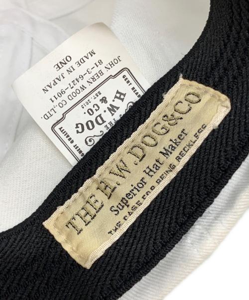 THE H.W.DOG&CO.（エイチダブリュードッグアンドコー）THE H.W.DOG&CO. (エイチダブリュードッグアンドコー) HAWGHOLIC (ホグホリック) キャップ ホワイトの古着・服飾アイテム