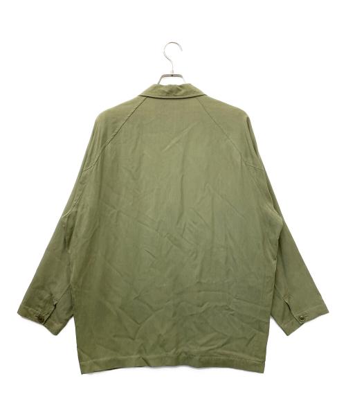 Christian Dior MONSIEUR（クリスチャンディオールムッシュ）Christian Dior MONSIEUR (クリスチャンディオールムッシュ) シルクジャケット グリーン サイズ:Mの古着・服飾アイテム