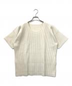 HOMME PLISSE ISSEY MIYAKEオム プリッセ イッセイ ミヤケ）の古着「半袖カットソー」｜ホワイト