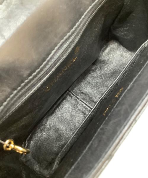 CHANEL（シャネル）CHANEL (シャネル) マトラッセ フラップショルダーバッグ ブラックの古着・服飾アイテム