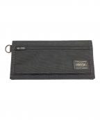 PORTERポーター）の古着「ハイブリッド ロングウォレット」｜ブラック