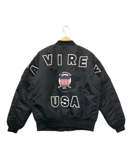 AVIREX（アヴィレックス）AVIREX (アヴィレックス) MA-1ジャケット ブラック サイズ:Mの古着・服飾アイテム