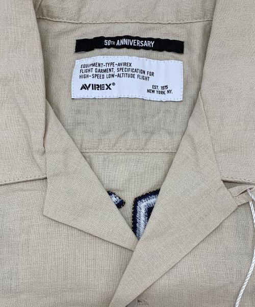AVIREX（アヴィレックス）AVIREX (アヴィレックス) ワークシャツ ベージュ サイズ:XLの古着・服飾アイテム