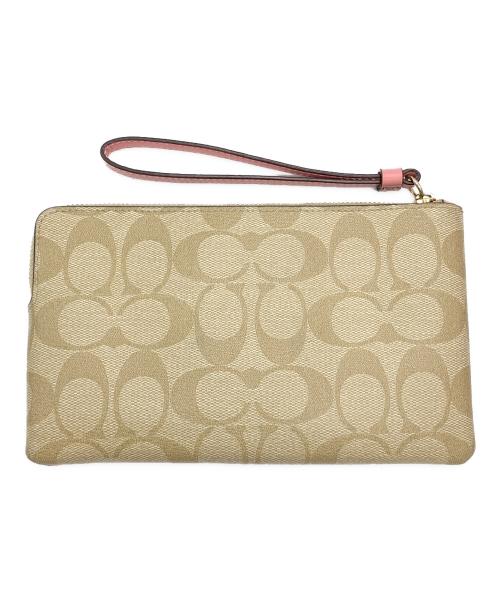 COACH（コーチ）COACH (コーチ) ポーチ ベージュの古着・服飾アイテム