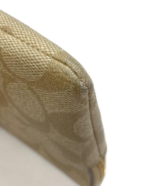 COACH（コーチ）COACH (コーチ) ポーチ ベージュの古着・服飾アイテム