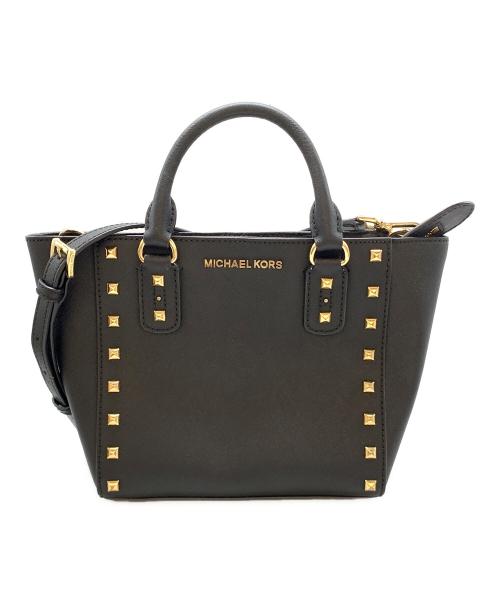 MICHAEL KORS（マイケル・コース）MICHAEL KORS (マイケル・コース) 2WAYバッグ ブラックの古着・服飾アイテム