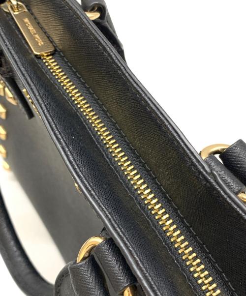 MICHAEL KORS（マイケル・コース）MICHAEL KORS (マイケル・コース) 2WAYバッグ ブラックの古着・服飾アイテム