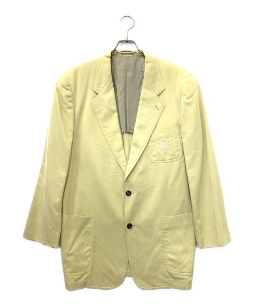 Christian Dior MONSIEUR（クリスチャンディオールムッシュ）Christian Dior MONSIEUR (クリスチャンディオールムッシュ) テーラードジャケット イエロー サイズ:LLの古着・服飾アイテム