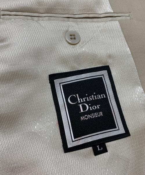 Christian Dior MONSIEUR（クリスチャンディオールムッシュ）Christian Dior MONSIEUR (クリスチャンディオールムッシュ) テーラードジャケット ベージュ サイズ:Lの古着・服飾アイテム