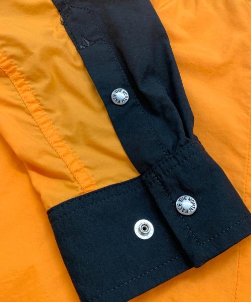 THE NORTH FACE（ザ ノース フェイス）THE NORTH FACE (ザ ノース フェイス) ロングスリーブヌプシシャツ オレンジ×ブラック サイズ:Lの古着・服飾アイテム