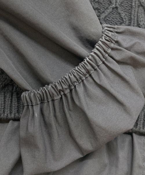 TORRAZZO DONNA（トラッゾドンナ）TORRAZZO DONNA (トラッゾドンナ) アラン柄ニット×ブラウス ブラック サイズ:FREEの古着・服飾アイテム